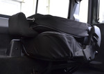 EXT019-63 - Tumble Down Canvas Seat Covers (Pair) - Defender from 2007 onwards - Black - By Exmoor Trim Image 6 Thumbnail