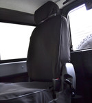 EXT019-63 - Tumble Down Canvas Seat Covers (Pair) - Defender from 2007 onwards - Black - By Exmoor Trim Image 5 Thumbnail