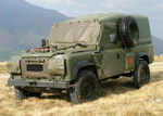 EXT243-1 - Land Rover Wolf XD Light Military Vehicle Snow Blind Windscreen MOD Approved Olive PVC - By Exmoor Trim Image 1 Thumbnail