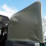 EXT243-4 - Land Rover Wolf XD Light Military Vehicle Snow Blind - Rear Door MOD Approved Olive PVC - By Exmoor Trim Image 2 Thumbnail