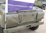 EXT244-2 - Land Rover Defender Radiator Muff Cover MOD Approved Olive PVC - By Exmoor Trim Image 4 Thumbnail