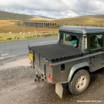 EXT2904-BKM - Defender 110 Crew Cab Tonneau Cover Kit - By Exmoor Trim Image 4 Thumbnail
