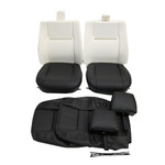 EXT316T - Land Rover Defender 90 and 110 Front Outer Two Seat Quick Retrim Kit - 1983-2007 - By Exmoor Trim Image 1 Thumbnail