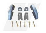 LRC1384 - Defender Windscreen Bracket / Hinge Kit - Fits from 1992 Onwards - JA Chassis Number - Two Brackets, Four Gasket and Six Bolts Image 1 Thumbnail
