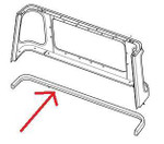 ALR5057 - Rear Cab Lower Seal for Land Rover Defender - Fits from 1993-1999 - Genuine Land Rover Image 1 Thumbnail