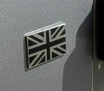 DA7637 - Metal Self-Adhesive Black And Silver Union Jack Image 1 Thumbnail