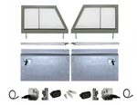 LRC2313 - Front Defender Door Conversion Kit - Pair of Front Doors to Fit Series 3 Doors to your Defender - Includes Galvanised Door Bottoms Image 1 Thumbnail