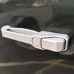 EXT014-31 - Defender Aluminium Door Handles - Comes as a Pair in Silver Billet Aluminium - Can Be Fitted to Either Front or Rear - by Exmoor Trim Image 1 Thumbnail