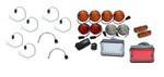 LRC2759 - Defender 1983-1993 LED Coloured Lamp Kit in Genuine Land Rover Style - Upgrade Kit For Front and Rear Lights Including Side Repeaters Image 1 Thumbnail