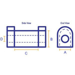 SPF1450-28K - SuperPro 28mm Rear Anti-Roll Bar Bushing Kit for Land Rover Defender Image 2 Thumbnail