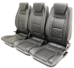EXT010-3FS - Premium High Back Second Row Seating for Defender - By Exmoor Trim - Full Three Seat Set - Available In Multiple Trim Options Image 3 Thumbnail