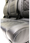 EXT010-3FS - Premium High Back Second Row Seating for Defender - By Exmoor Trim - Full Three Seat Set - Available In Multiple Trim Options Image 6 Thumbnail