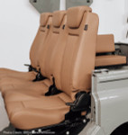 EXT010-3FS - Premium High Back Second Row Seating for Defender - By Exmoor Trim - Full Three Seat Set - Available In Multiple Trim Options Image 11 Thumbnail