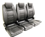 EXT010-3FS - Premium High Back Second Row Seating for Defender - By Exmoor Trim - Full Three Seat Set - Available In Multiple Trim Options Image 1 Thumbnail