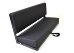 EXT002 - Two Man Bench Seat with Black Powder Coated Frame - Includes Brackets and Fixings - By Exmoor Trim - In Multiple Trim Options Image 1 Thumbnail