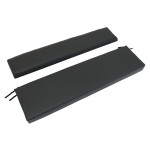 EXT006 - Three Man Bench Seat with Black Frame - By Exmoor Trim - Includes Brackets and Fixings - In Multiple Trim Options Image 14 Thumbnail