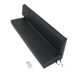 EXT006 - Three Man Bench Seat with Black Frame - By Exmoor Trim - Includes Brackets and Fixings - In Multiple Trim Options Image 7 Thumbnail