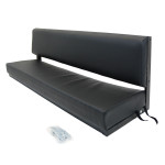 EXT006 - Three Man Bench Seat with Black Frame - By Exmoor Trim - Includes Brackets and Fixings - In Multiple Trim Options Image 10 Thumbnail