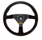 LRC1671-MOD.78 - Momo MOD.78 Steering Wheel in Black Suede with Black Centre Plate - Size is 350mm Image 1 Thumbnail
