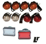 LRC2775 - Full Vehicle Light Kit (4 Indicator, 2 Stop, 2 Side plus LED Reverse and Fog) - For Land Rover Defender (up to 1994) and Land Rover Series Image 1 Thumbnail