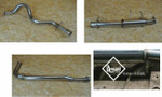 LRC2846 - Demand Exhaust Full Vehicle Kit for Land Rover Defender 90 - For 300TDI with Plain Front Pipe, Sport Centre Silencer and 3" Rear Pipe Image 1 Thumbnail