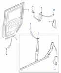 YRM1941 - RHS 2nd Row Door Seal - Land Rover Defender 1983-2016 - OEM Spec - by YRM-1720578449 Image 2 Thumbnail