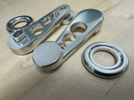 LRC2879 - Retro Window Winder Handles for Land Rover Defender - in Aluminium - Fits from 1994 Image 1 Thumbnail