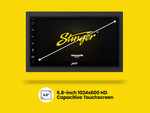 DA4996 - Stinger 2 DIN Head Unit - IE268 6.8" Touchscreen Infotainment System Image 5 Thumbnail