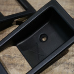 EXT014-184 - Billet Aluminium Interior Door Lever Surround - Black (Pair) - by Exmoor Trim Image 1 Thumbnail