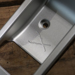 EXT014-185 - Billet Aluminium Interior Door Lever Surround - Silver (Pair) - by Exmoor Trim Image 2 Thumbnail