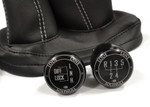 EXT014-19 - Lode Lane Solihull Black Alloy LT77 Premium Gaiter and Gear Shift Knob Set - Leather - White Stitch - by Exmoor Trim Image 5 Thumbnail