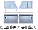 LRC10845 - Defender Front and Tailgate Half Door Conversion Kit - Pair of Front Doors to Fit Series 3 Doors to your Defender - Half Tailgate Door - All Fixings Included Image 3 Thumbnail