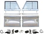 LRC10845 - Defender Front and Tailgate Half Door Conversion Kit - Pair of Front Doors to Fit Series 3 Doors to your Defender - Half Tailgate Door - All Fixings Included Image 7 Thumbnail