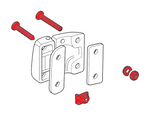 LRC10859 - Front & Rear Door Hinge Bolt Kit - Torx Screws - Land Rover Defender 1988-2016 Image 2 Thumbnail