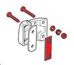 LRC10860 - Rear Door Hinge Bolt Kit - Torx Screws - Land Rover Defender 1988-2016 Image 2 Thumbnail