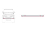 PKDEFENDERFRBUMPER - Defender Front Bumper Including Bumper Lights - Stainless Steel - By Chelsea Truck Company *DAMAGED - REDUCED TO CLEAR* Image 11 Thumbnail