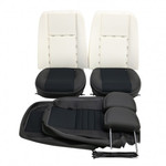 EXT317T - Defender Puma Front Outer Two Seat Quick Retrim Kit (Trimmed Headrest & Base) by Exmoor Trim - Multiple Materials Available Image 1 Thumbnail