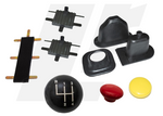 LRC10891 - Gear, Transfer and Four Wheel Drive Selector Knob, Gaiter Set and Pedal Rubbers - Land Rover Series 2, 2A and 3 Image 1 Thumbnail