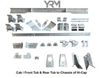 YRM511 - Galvanised Body to Chassis Brackets Kit - Land Rover Defender 110 2 Door Hi-Cap - by YRM Image 1 Thumbnail