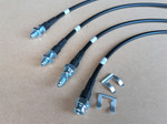 GL1231-BLACK - Extended Brake Hoses - 4 Line Kit - Defender 1999-2004 TD5 EARLY - With ABS - by Gwyn Lewis Image 3 Thumbnail