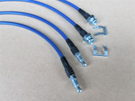 GL1234-BLUE - Extended Brake Hoses - 4 Line Kit - Defender 2004-2016 Late TD5 & PUMA - With ABS - by Gwyn Lewis Image 2 Thumbnail