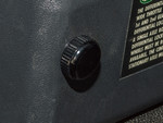 LRC11077 - Aluminium Trim Piece Set - Fuse Box Screws and Vent Knobs - Black Anodised - Land Rover Defender up to 2007 Image 3 Thumbnail