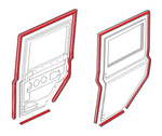 LRC11198 - Rear Side Door Seal Kit - Defender 110 - 1983-2016 Image 2 Thumbnail