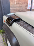 LR104SCGLOSSN/S - Gloss Black Snow Cowl for Wing Top on Land Rover Defender - To Fit to Left Hand Wing - Snow Scoop Near Side Image 2 Thumbnail