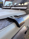 LR104SCGLOSSN/S - Gloss Black Snow Cowl for Wing Top on Land Rover Defender - To Fit to Left Hand Wing - Snow Scoop Near Side Image 3 Thumbnail