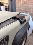 LR104SCGLOSSO/S - Gloss Black Snow Cowl for Wing Top on Land Rover Defender - To Fit to Right Hand Wing - Snow Scoop Off Side Image 2 Thumbnail