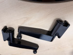 MTC5083 - Gloss Black Aluminium Mirror Arms for Land Rover Defender - Comes as a Pair - Fits Either Side from 1984-2016 Image 1 Thumbnail