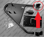 MBR-2002250 - Upper Bracket for Mantec Rear Door Swing away Spare Wheel Carrier for Land Rover Defender Image 1 Thumbnail