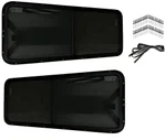 BG1214 - BlakGlass® Factory Size Pair Tinted Deluxe Sliding Window Glass Kit - Defender 90 & 110 Hardtop - 85% Tint - by SP 4x4 Image 1 Thumbnail