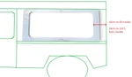 BG1219 - BlakGlass® Sliding Window & Panoramic Glass Cut Out Template made from Aluminium - by SP 4x4 Image 2 Thumbnail